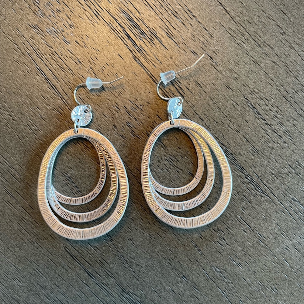 Towne and Reese silver earrings.